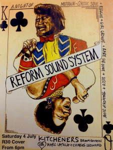 REFORM Soundsystem flyer 4th July 2015